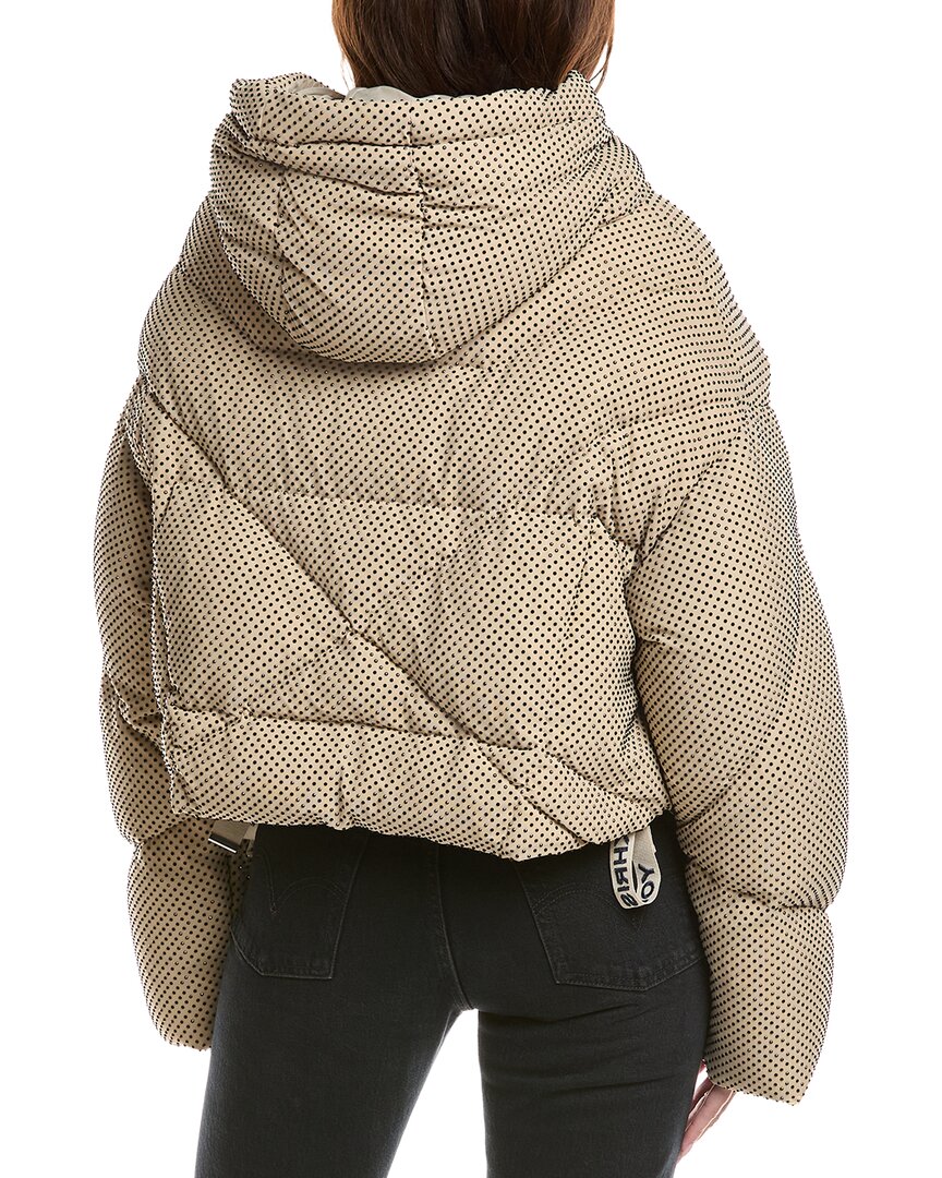 Khrisjoy Khris Rhinestone Crop Puffer Down Jacket