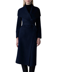 Mackage Wool & Leather Wrap Coat