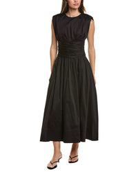 Toccin Toccin Evangeline Strong Shoulder Midi Dress