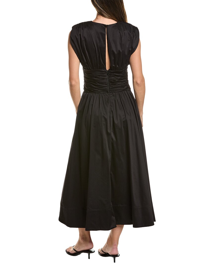 Toccin Toccin Evangeline Strong Shoulder Midi Dress