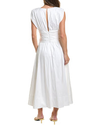 Toccin Toccin Evangeline Strong Shoulder Midi Dress