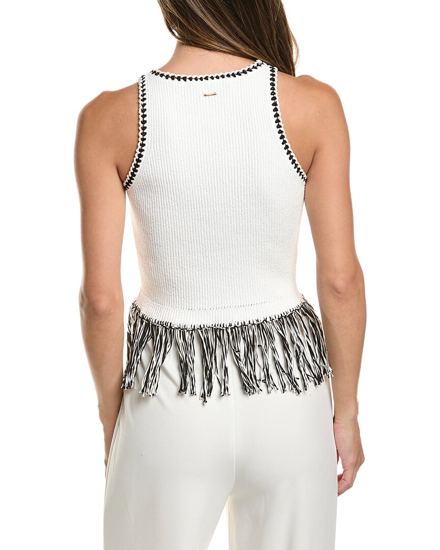 Toccin Dottie Fringe Racer Tank Top