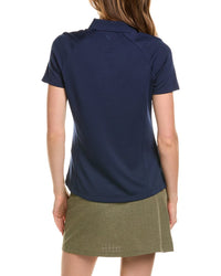 Callaway Womens Essential Twill Knit Polo Shirt, S, Blue