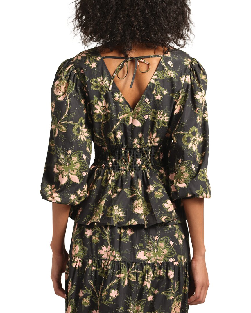 Derek Lam 10 Crosby Savannah V-Neck Peplum Top