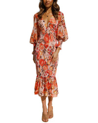Charlotte Green Midi Dress