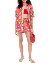 Charlotte Green 2Pc Shirt & Short Set