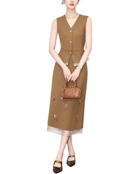 Monique Lagarde 2Pc Vest & Skirt Set