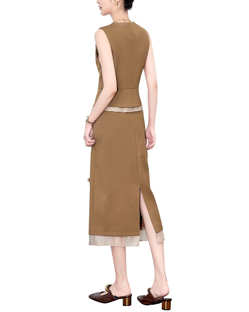 Monique Lagarde 2Pc Vest & Skirt Set