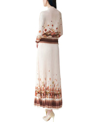 Linda Charm 2Pc Blouse & Skirt Set