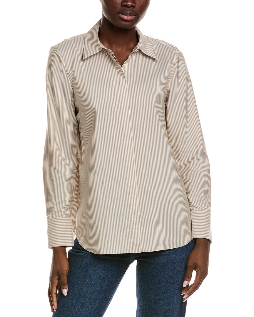 Lafayette 148 New York Scottie Silk Blouse