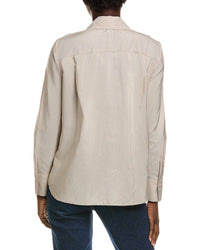 Lafayette 148 New York Scottie Silk Blouse