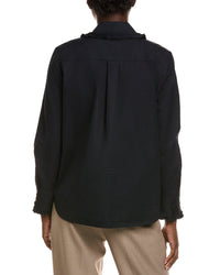 Lafayette 148 New York Pleated Collar Shirt