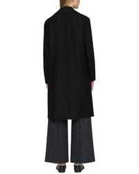 Lafayette 148 New York A-Line Wool-Blend Midi Coat