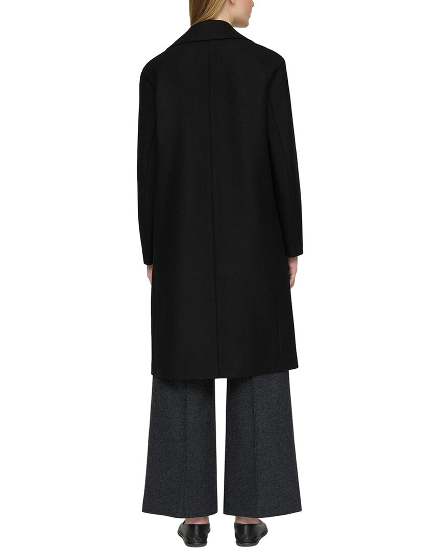 Lafayette 148 New York A-Line Wool-Blend Midi Coat