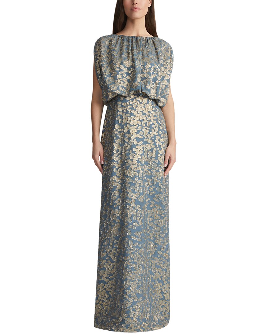 Lafayette 148 New York Gathered Neck Blouson Dress