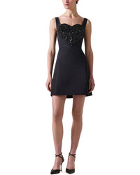 Carolina Herrera Silk Sweetheart Neck Dress