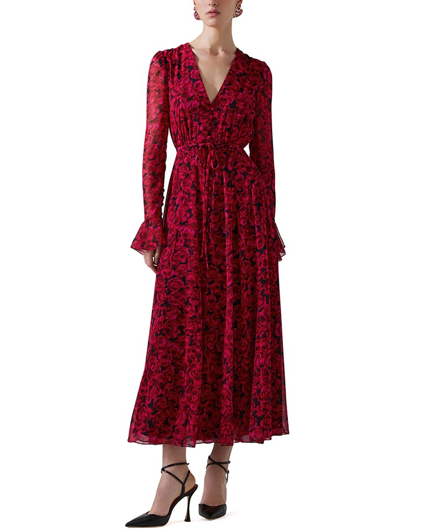 Carolina Herrera Button Midi Dress
