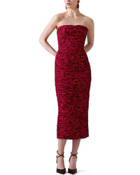 Carolina Herrera Gathered Midi Dress