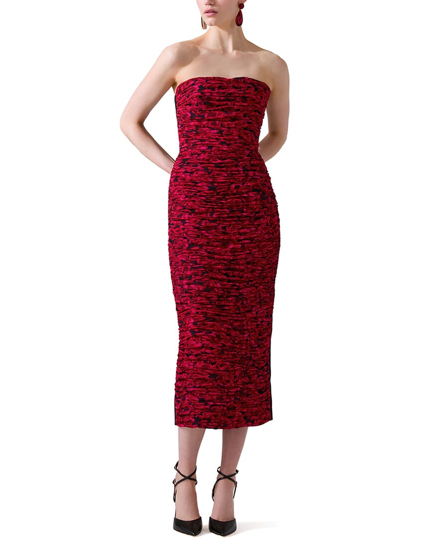 Carolina Herrera Gathered Midi Dress