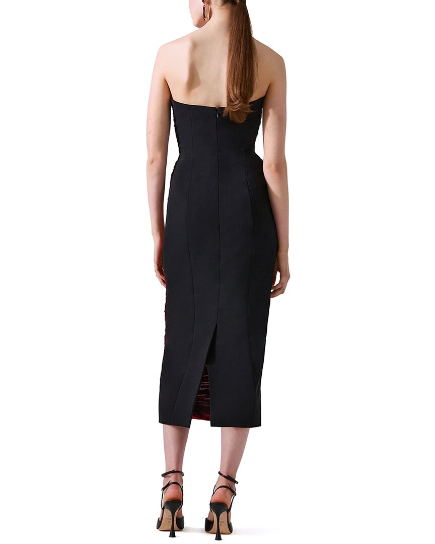Carolina Herrera Gathered Midi Dress