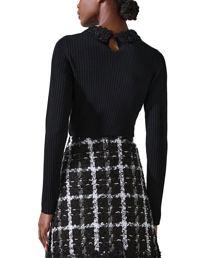 Carolina Herrera Wool Woven Sweater