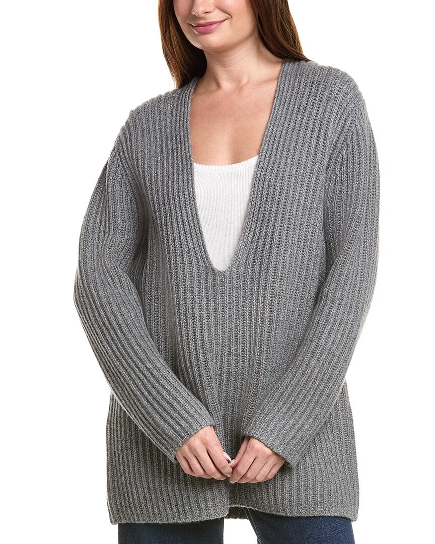 Leset Emma Deep V-Neck Wool & Cashmere-Blend Sweater