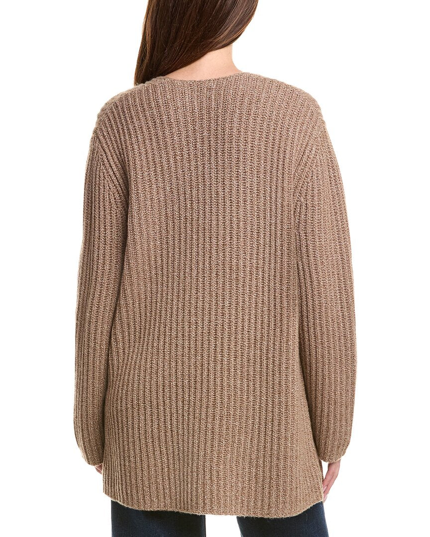 Leset Emma Deep V-Neck Wool & Cashmere-Blend Sweater