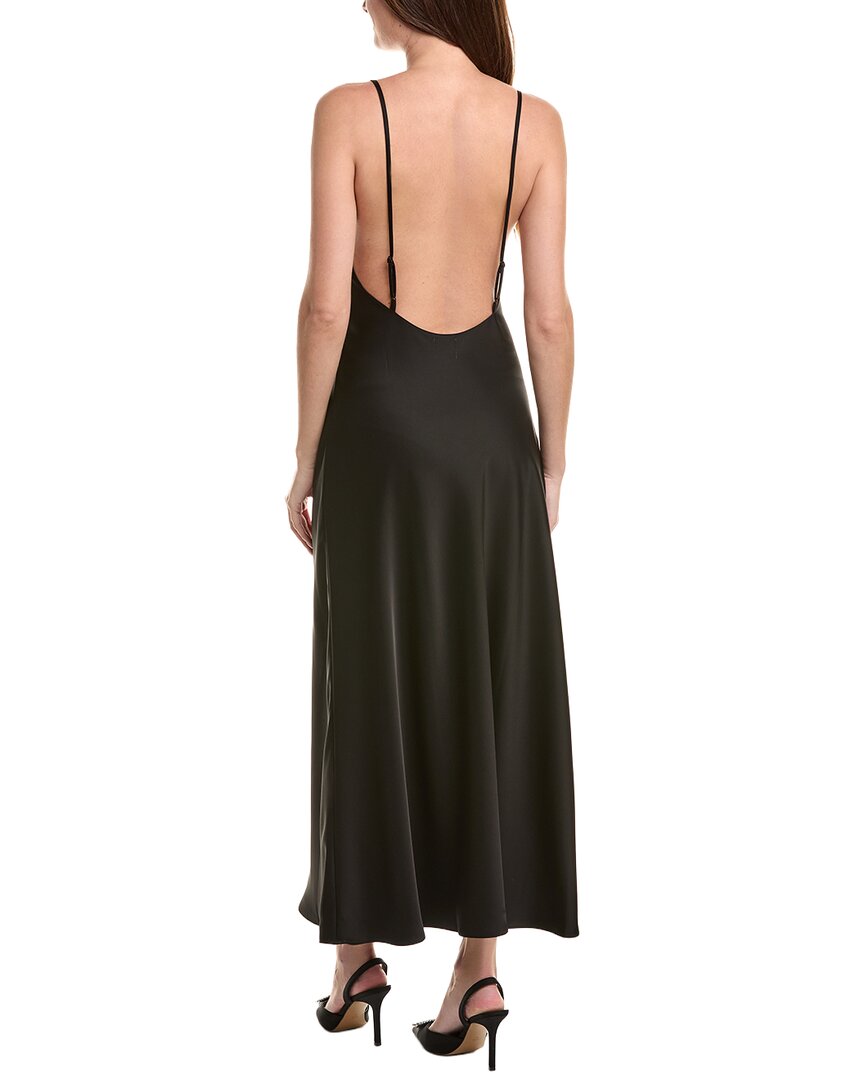 Leset Barb Backless Midi Dress, Black / Regular 8 (M)