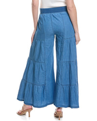 Xcvi Dugan Wide Leg Linen-Blend Pant