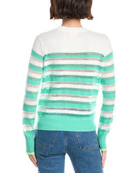 Wispr Beach Stripe Silk-Blend Sweater