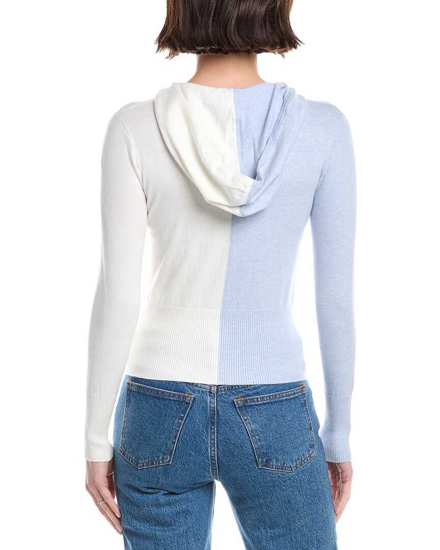Wispr Half And Half Fitted Silk-Blend Hoodie