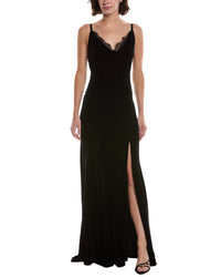 L'agence Venice Cowl Silk-Blend Gown