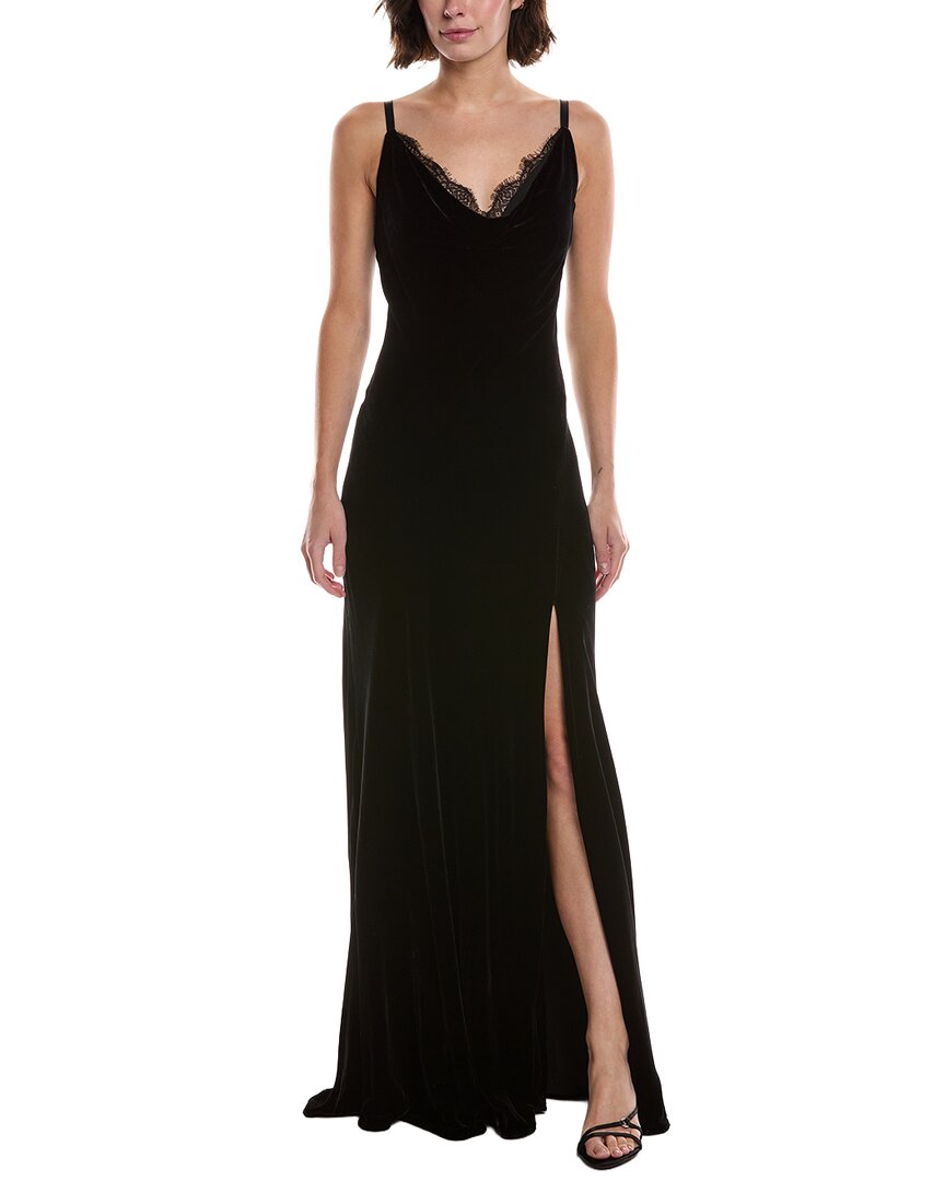 L'agence Venice Cowl Silk-Blend Gown