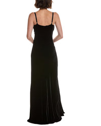 L'agence Venice Cowl Silk-Blend Gown