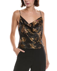 L'agence Calista Cowl Neck Silk Cami