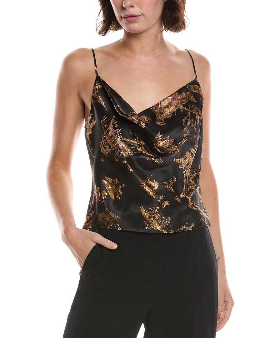 L'agence Calista Cowl Neck Silk Cami