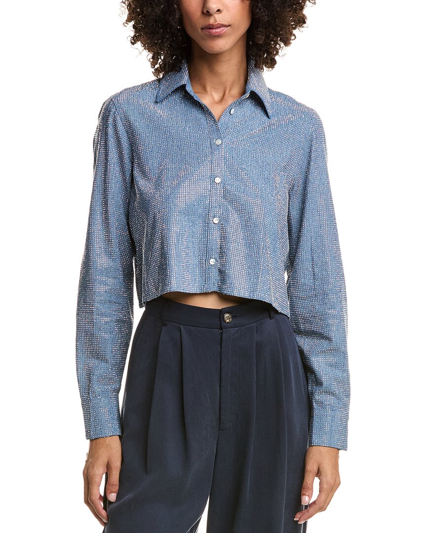Cinq À Sept Chambray Heatset Patricia Top