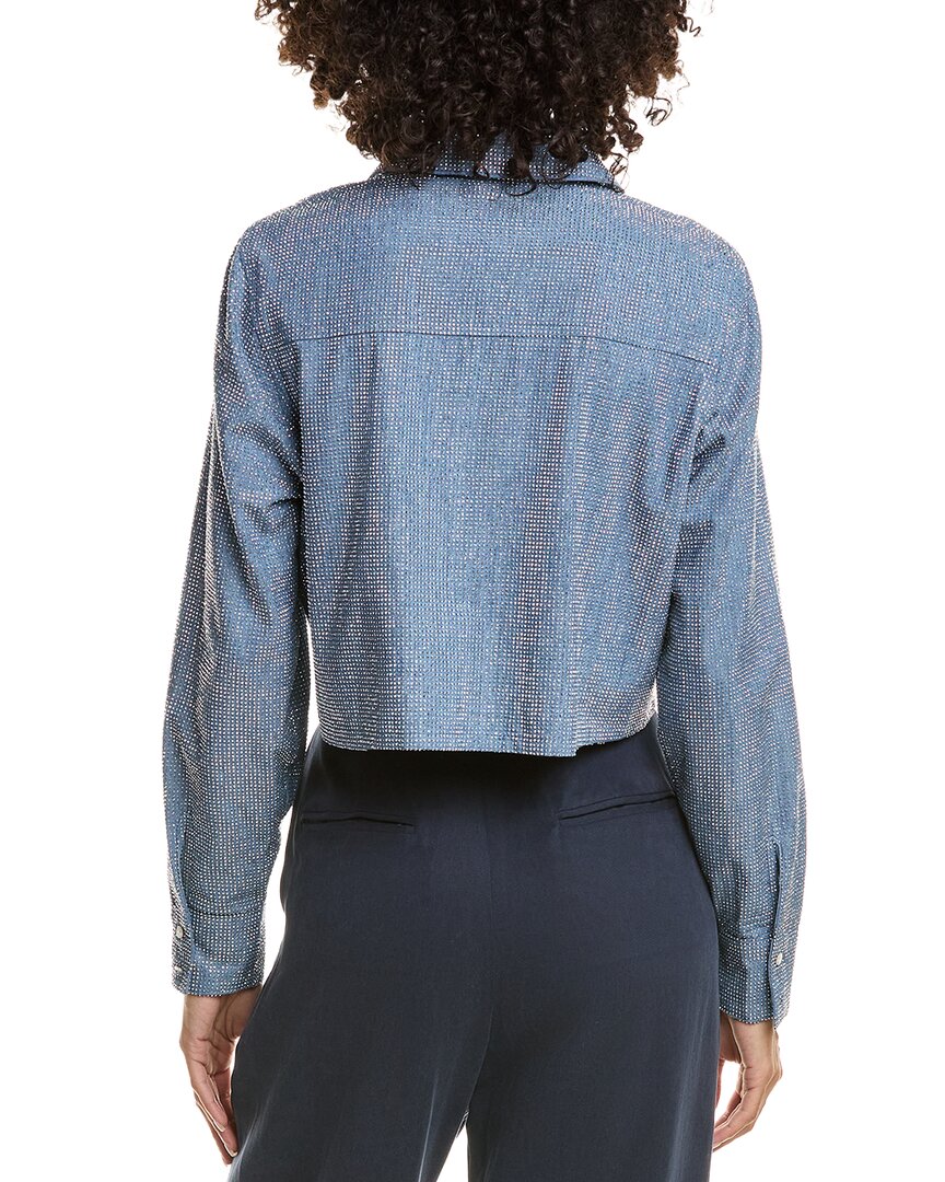 Cinq À Sept Chambray Heatset Patricia Top