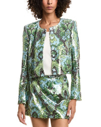 Cinq À Sept Sequin Damask Aspen Jacket
