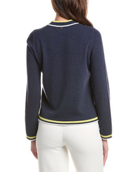 St. John St. John Textured Zip Sweater