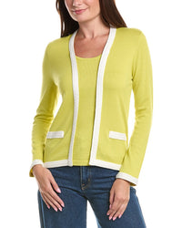 St. John St. John Tank Cashmere-Blend Cardigan