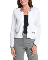 St. John St. John Ticking Trim Crew Jacket