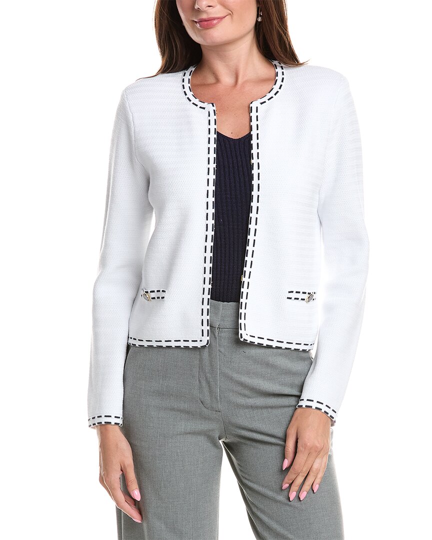 St. John St. John Ticking Trim Crew Jacket