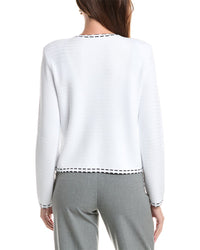 St. John St. John Ticking Trim Crew Jacket