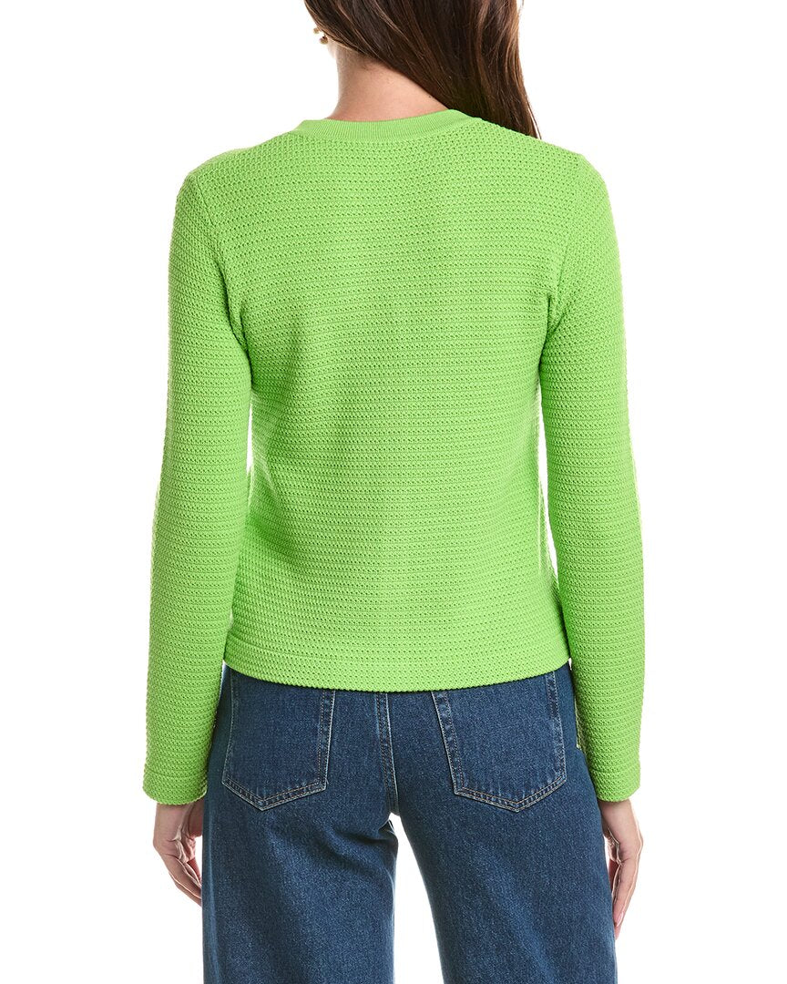 St. John St. John French Iconic Inspired Knit V-Neck Cardigan