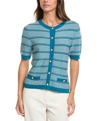St. John St. John Wool-Blend Cardigan