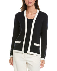 St. John St. John Twofer Cashmere-Blend Tank Cardigan