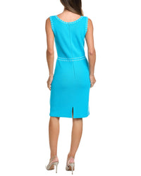 St. John St. John Ticking Trim Dress