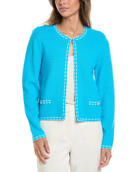 St. John St. John Ticking Trim Crew Jacket