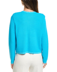 St. John St. John Ticking Trim Crew Jacket